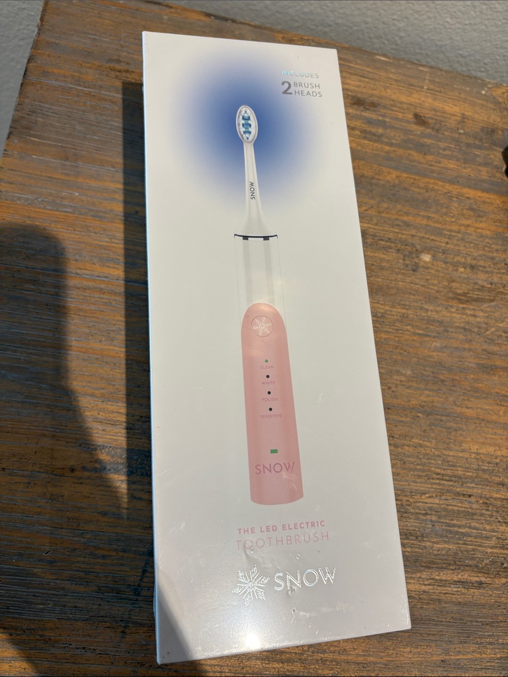 Snow Pink LED Electric Toothbrush for Women – Gentle Daily Clean